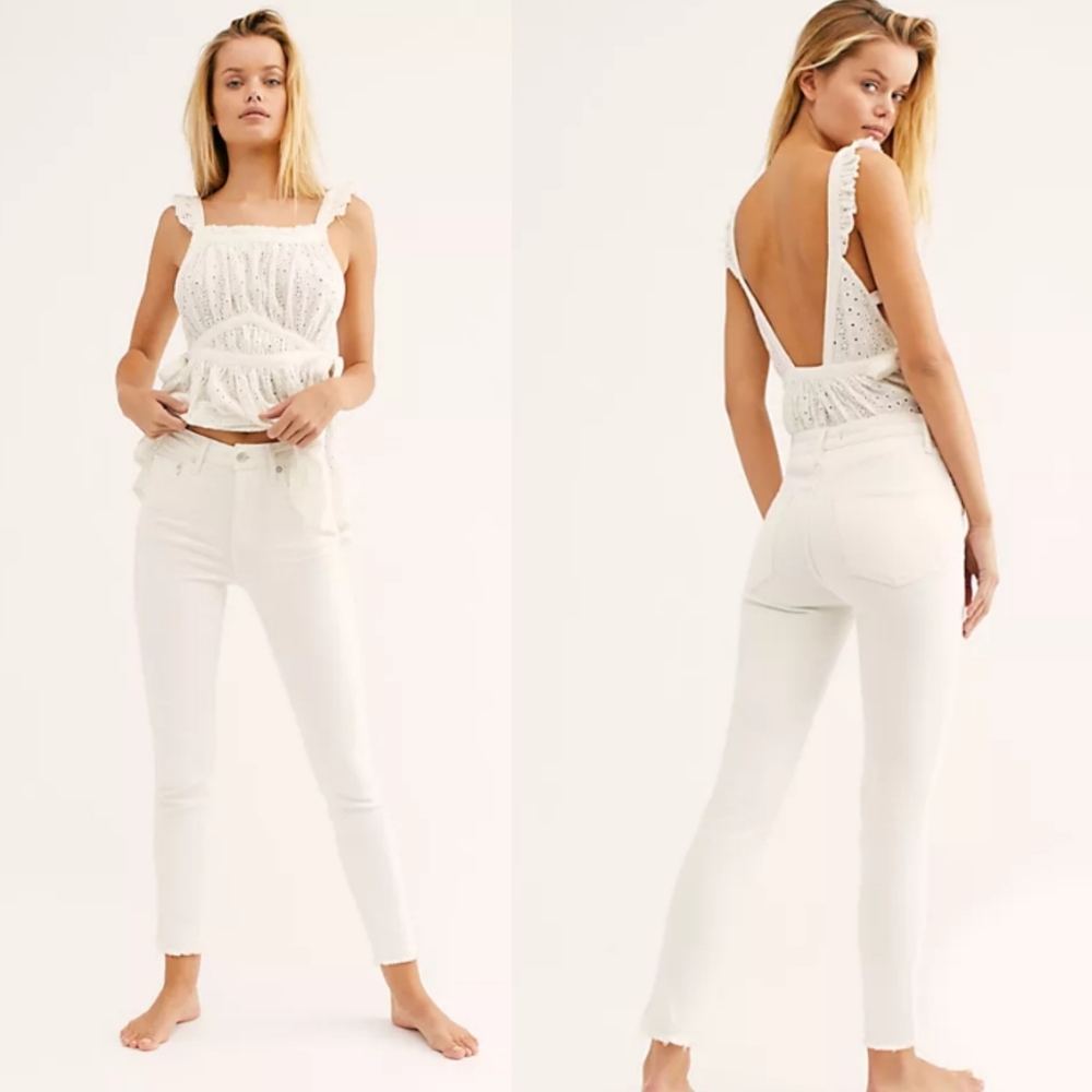 Free People White Skinny Jeans